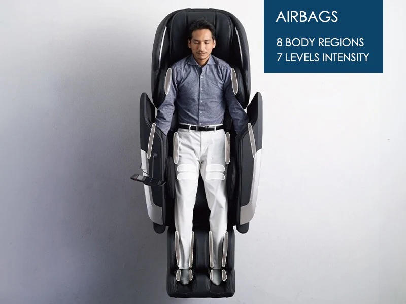 8 Body Regions, 7 Levels Intensity - Thorough Full-Body Massage With High-Function Air System
