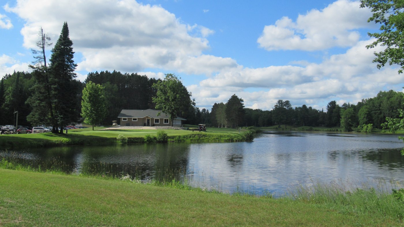 Pond and golf course at Wedgewood, Michigan