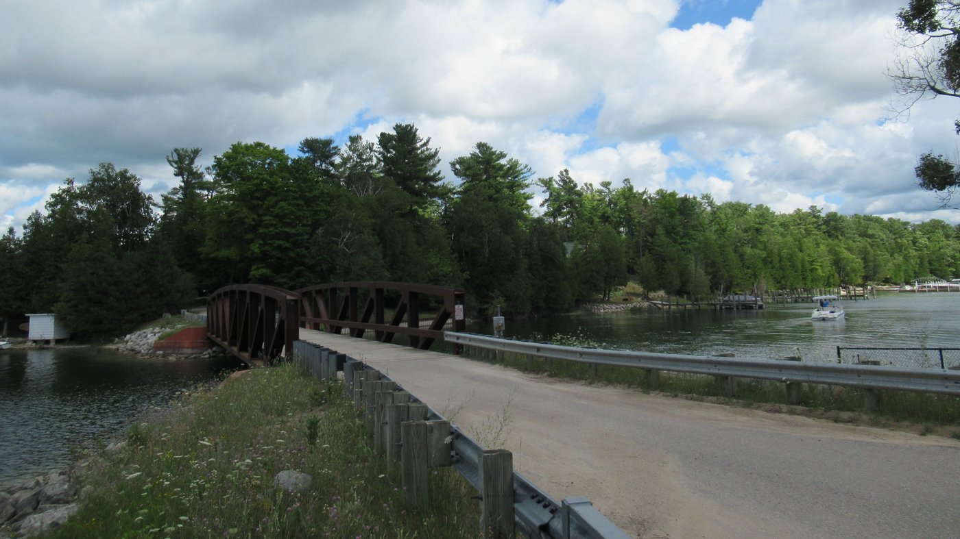 Holy Island on the south arm of Lake Charlevoix, near Advance, Michigan